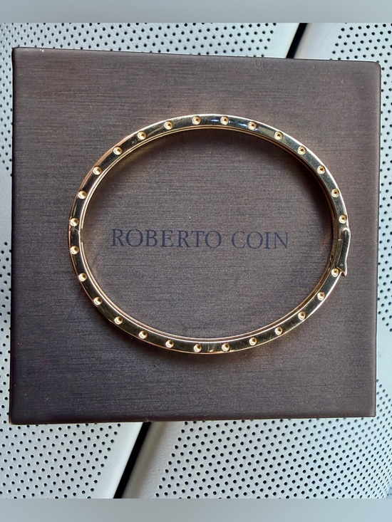 Roberto Coin Other - Roberto Coin Symphony Pois Moi Oval Bracelet 18k Yellow Gold (Retails $6600)